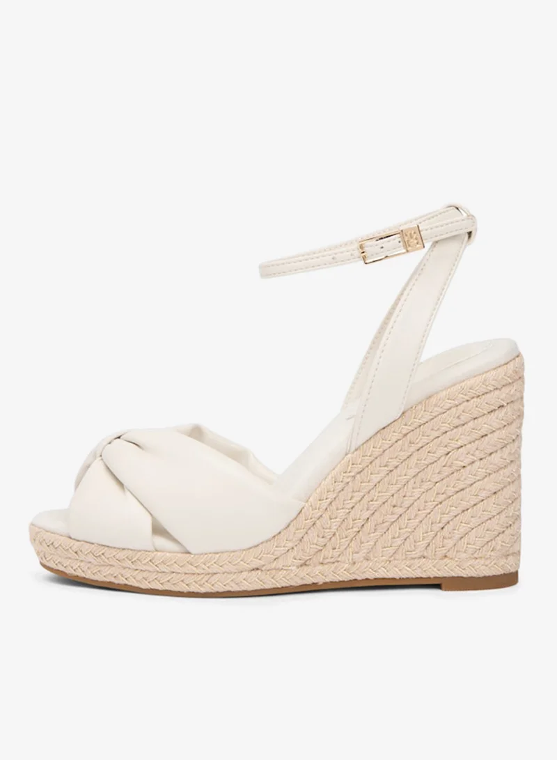 TOMMY HILFIGER  Casual Bow High Cork Wedge Sandals for Women | Best Price UAE